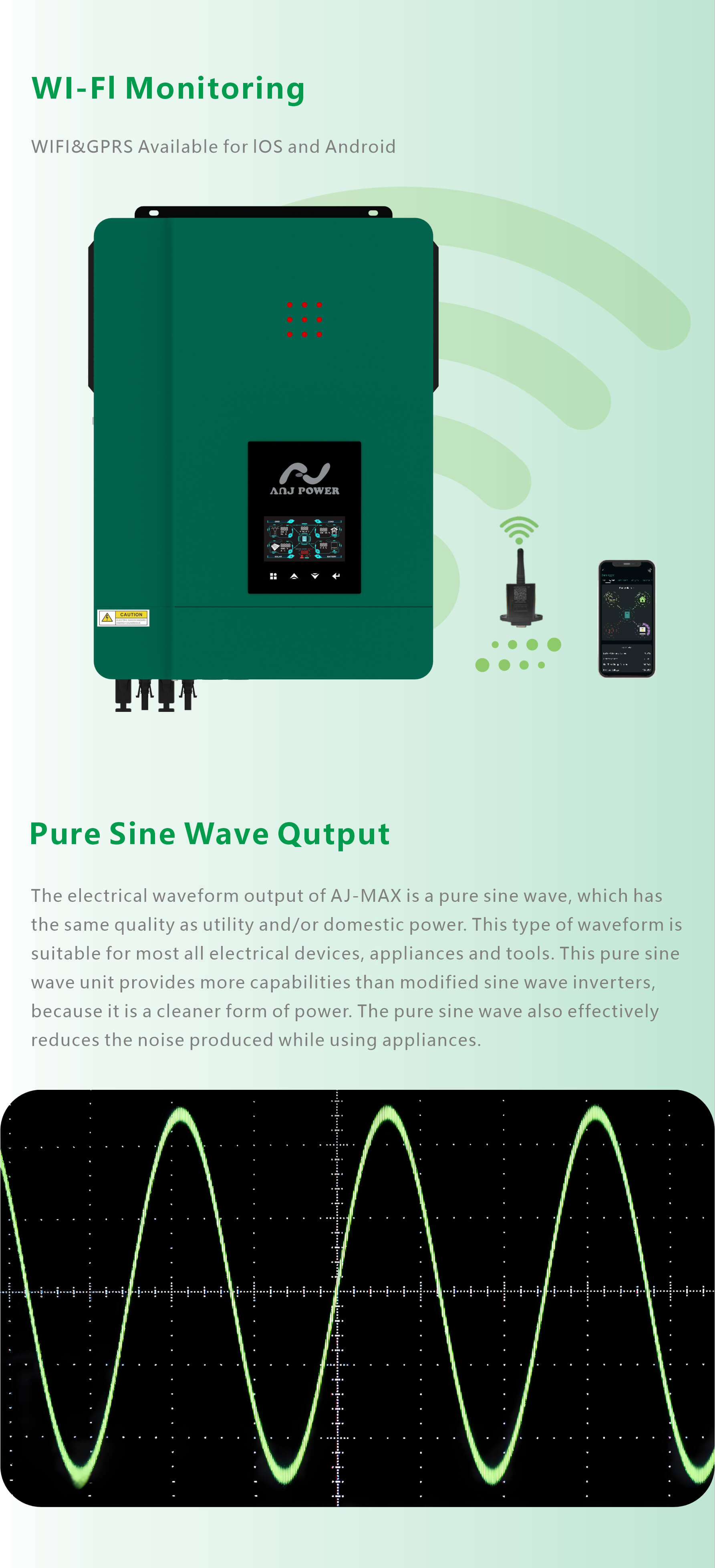 AJ POWER solar inverter