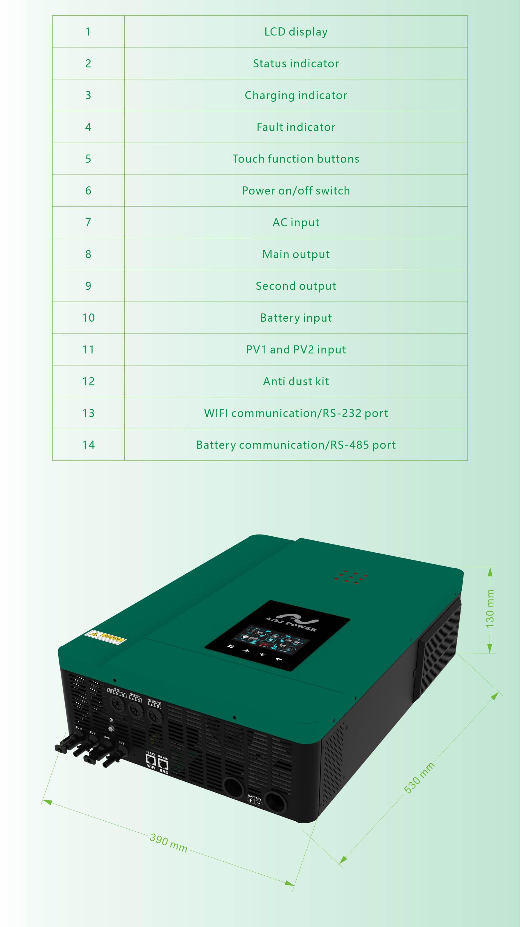 AJ POWER MAX-10KWh