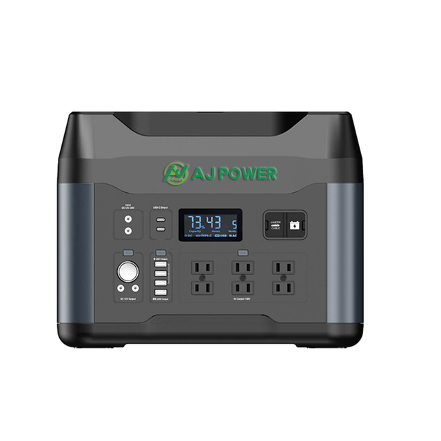 AJPB-61 DC12-30v LiFePO4 Outdoor Portable Power Station 1280Wh/1000W
