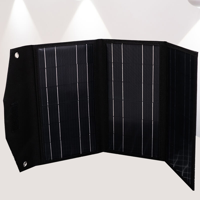 30W 6V Monocrystalline cloth seam 3-fold folding package-Power Your Outdoor Adventures